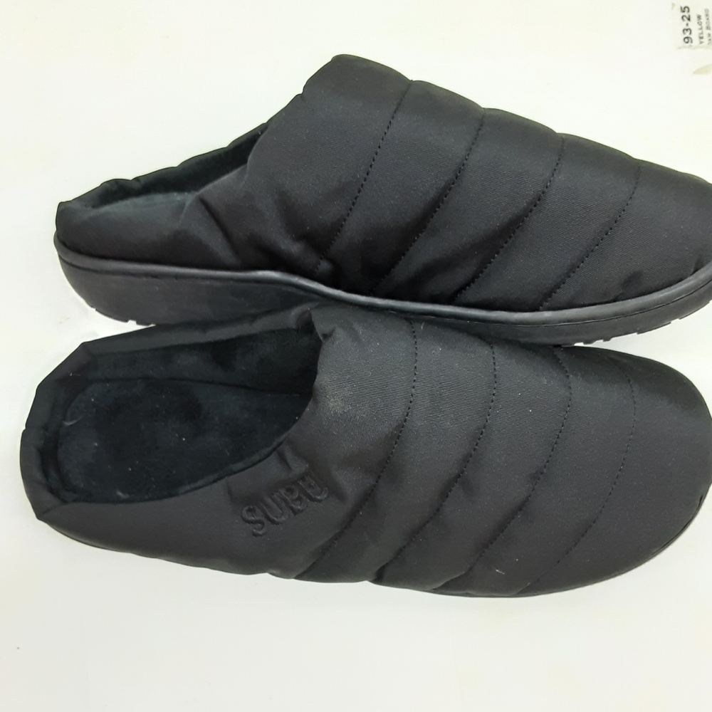 Subu Black Indoor Outdoor Slippers Size 8-9